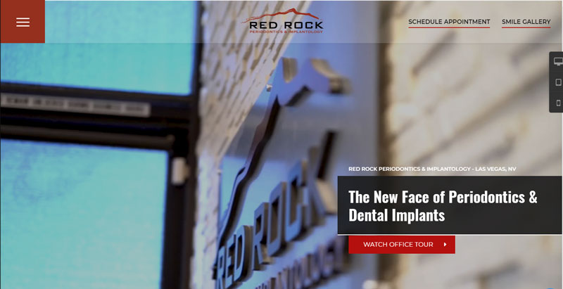 Red Rock Periodontics And Implantology Website Homepage