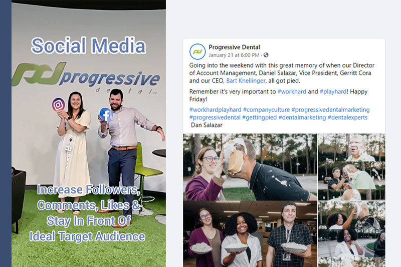 Social Media Being Used To Show A Cultural Element Of The Business