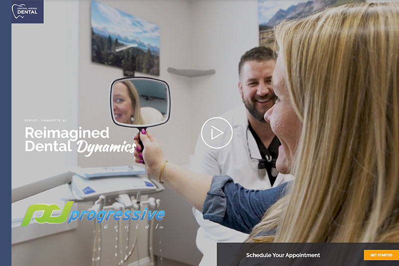 a custom website designed by progressive dental marketing