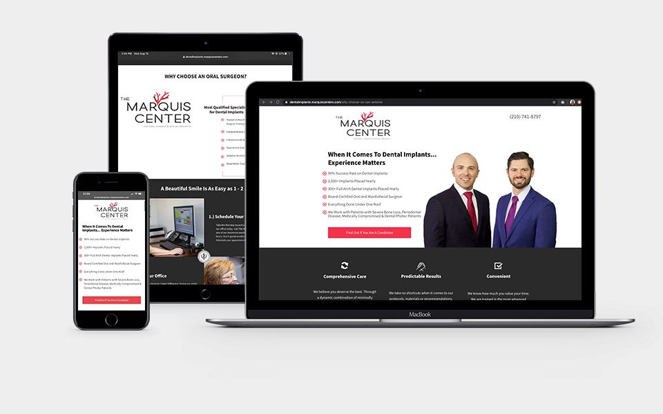 Marquis Center Responsive Website Design 2